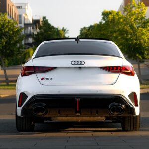 Heckansicht Audi RS3 Limousine in Leipzig