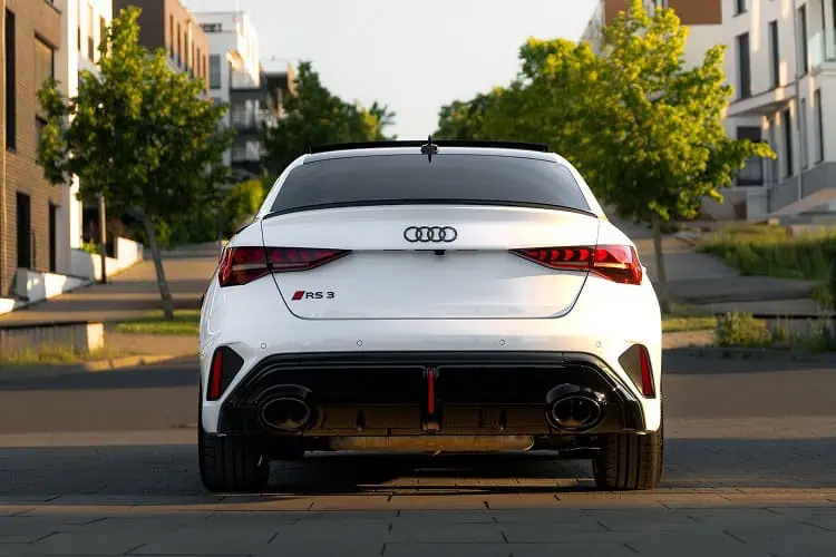 Heckansicht Audi RS3 Limousine in Leipzig