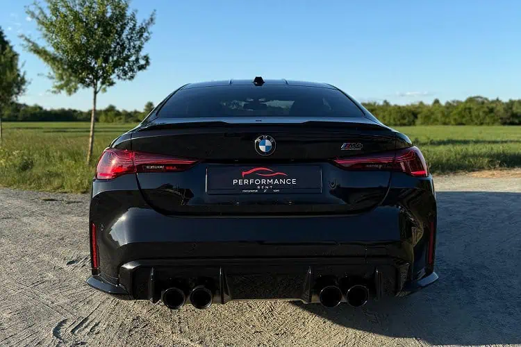 Heckansicht BMW M4 Competition in Frankfurt