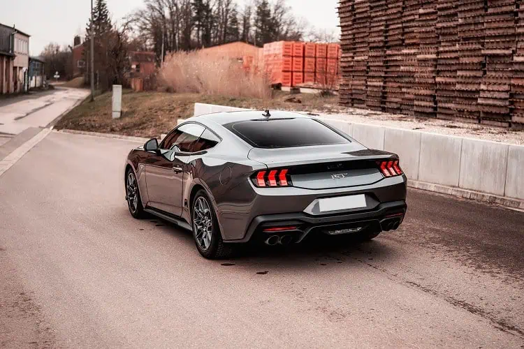 Heckansicht links Ford Mustang GT in Ansbach bei Nürnberg