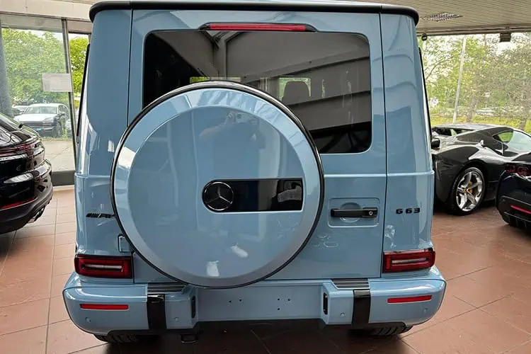 Heckansicht Mercedes-Benz G63 AMG in München