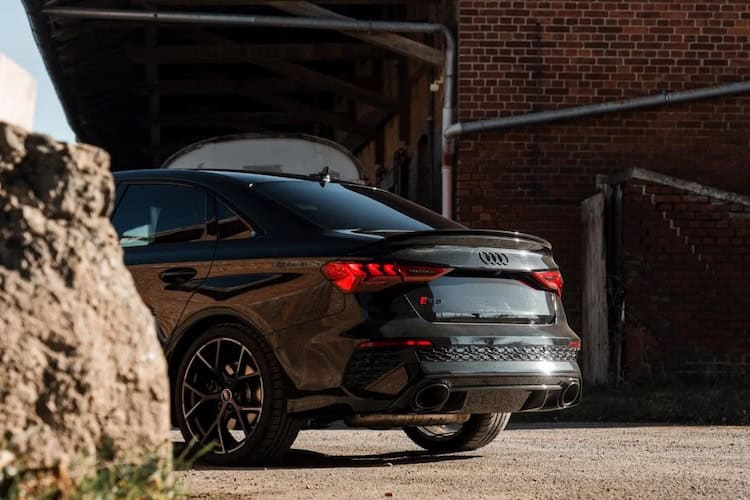 Heckansicht vom Audi RS3 in Braunschweig
