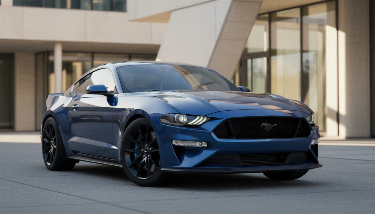 Ford Mustang GT Dark Horse mieten in Düsseldorf hero