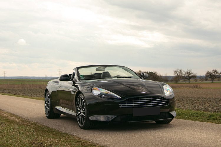 Front Aston Martin DB9 Volante bei Stuttgart