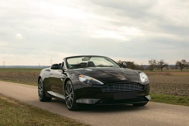 Front Aston Martin DB9 Volante bei Stuttgart
