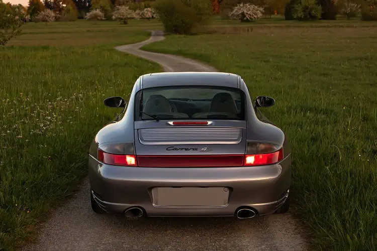 Heckansicht Porsche 911 Carrera 4S in Stuttgart