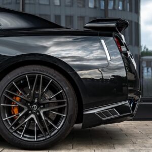 Seitenansicht hinten vom Nissan GT-R in Bielefeld