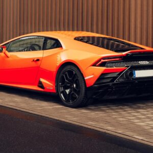 Seitenansicht Lamborghini Huracán Evo in Frankfurt am Main