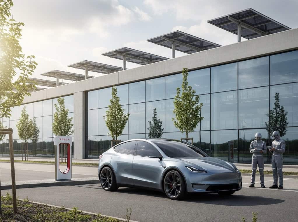 Tesla Model Y vor Gigafabrik
