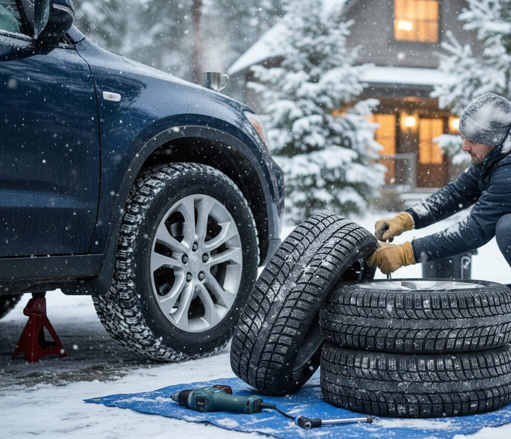 Winterräder aufziehen alleine