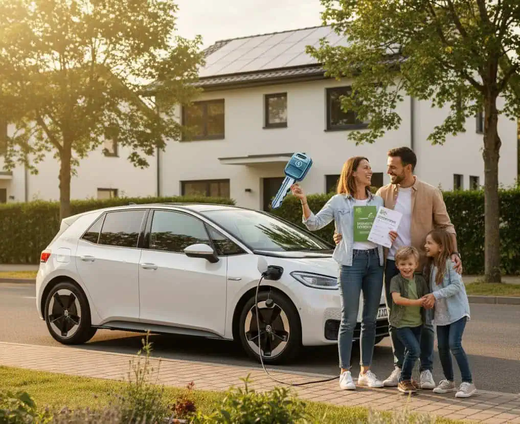Auch 2026 wieder von der E-Auto Förderung profitieren.