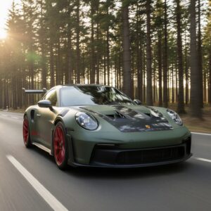 Frontansicht fahrend vom Porsche GT3 RS in Kassel