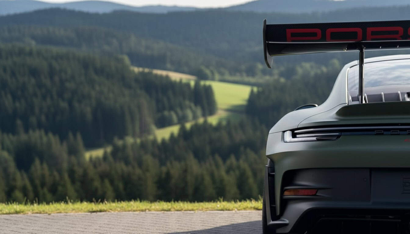 Heckansicht vom Porsche GT3 RS in Kassel