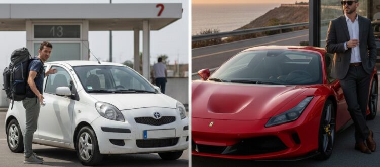 billiger Mietwagen oder Sportwagen