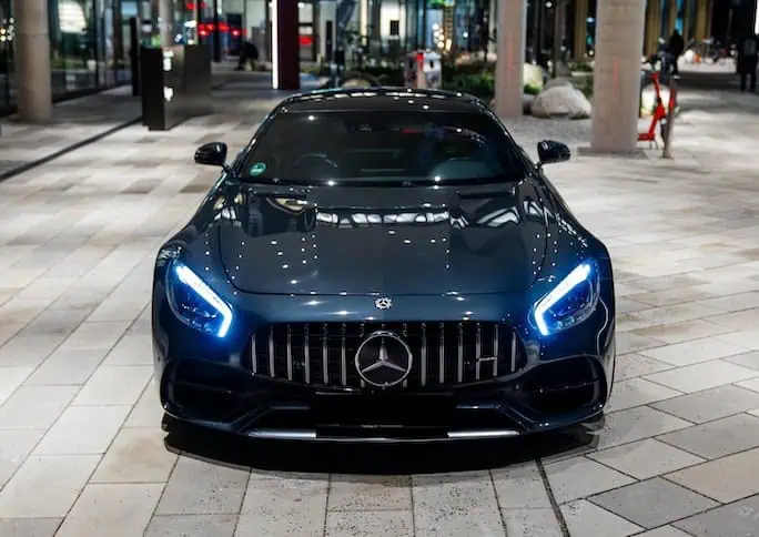 mercedes amg black vorne