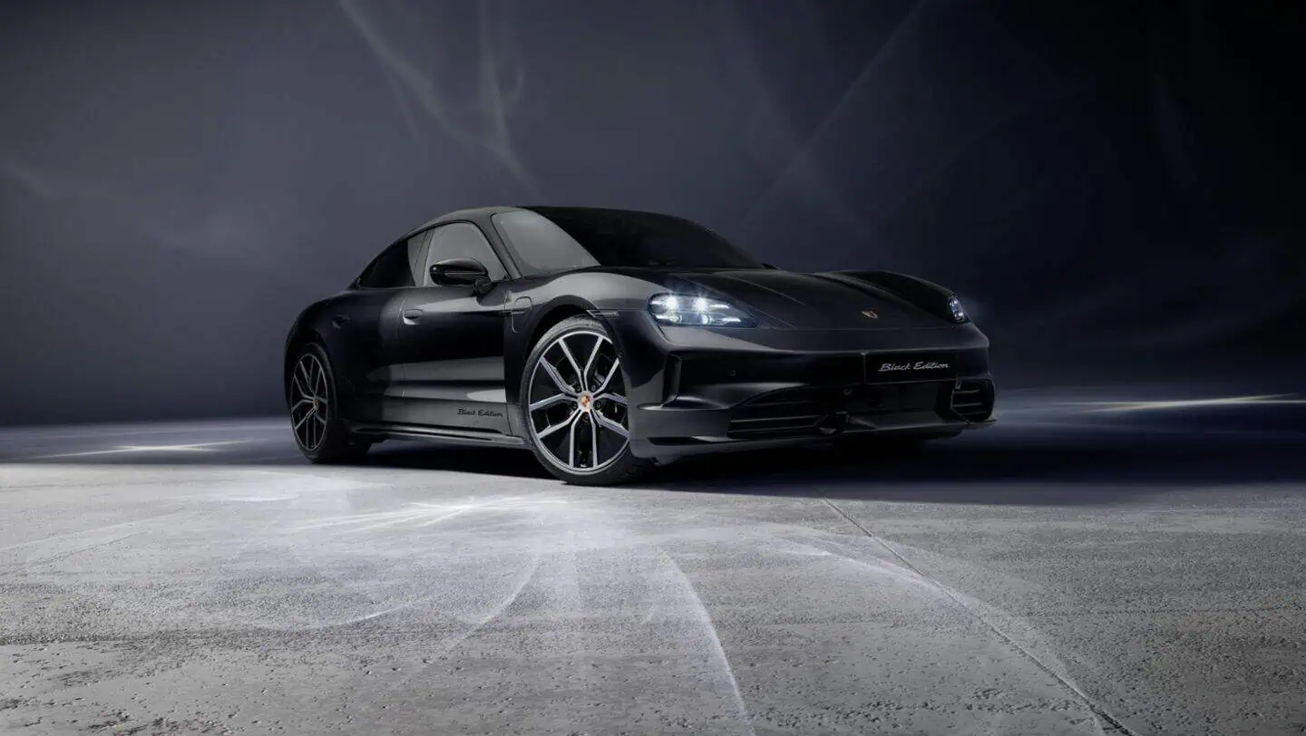 Porsche Taycan 4S Black Edition Frontansicht Bild: Porsche