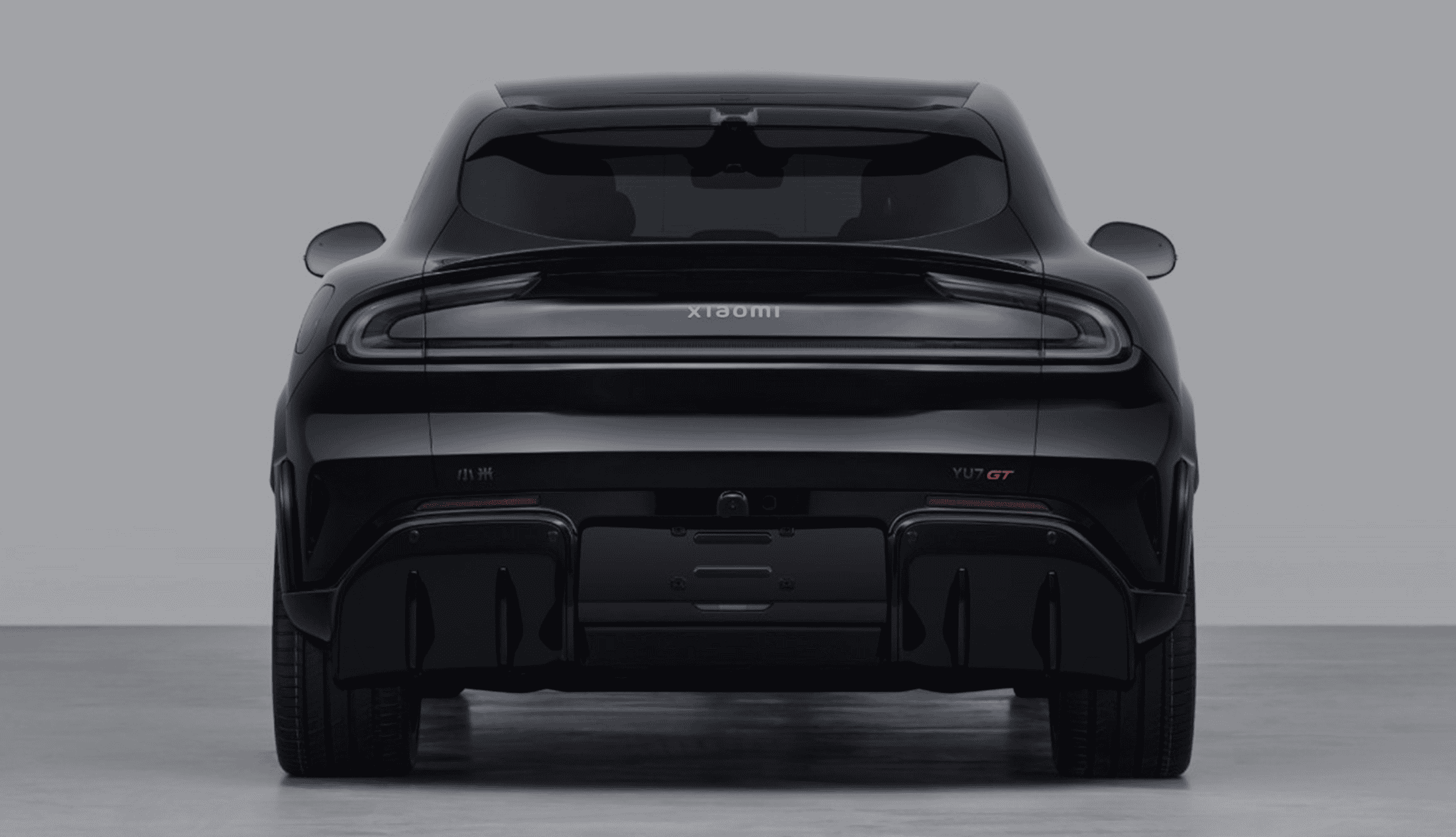 Heck des Xiaomi YU7 GT – MIIT-Bildmaterial: GT-Badge und Heckgestaltung im Detail