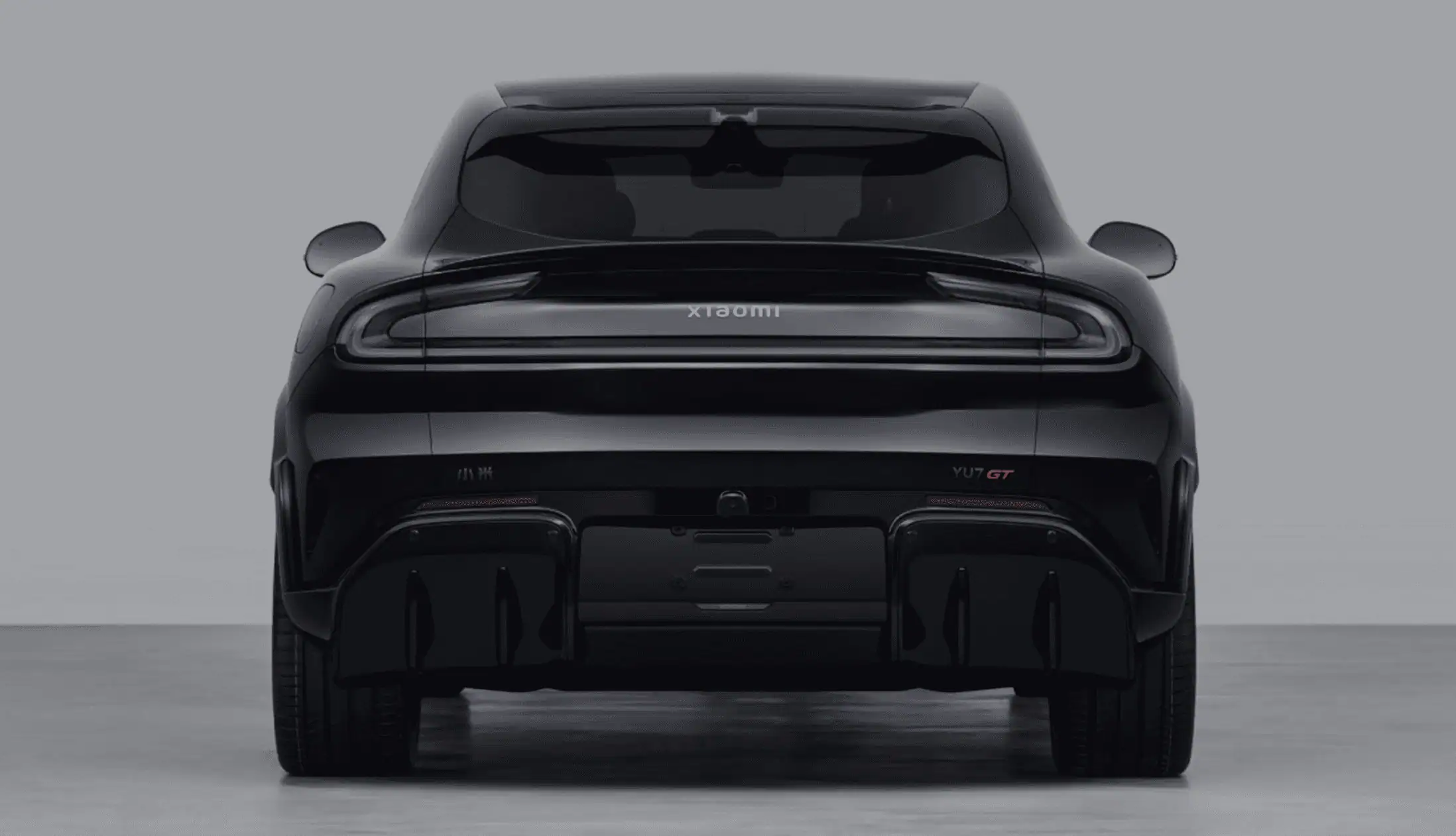 Heck des Xiaomi YU7 GT – MIIT-Bildmaterial: GT-Badge und Heckgestaltung im Detail