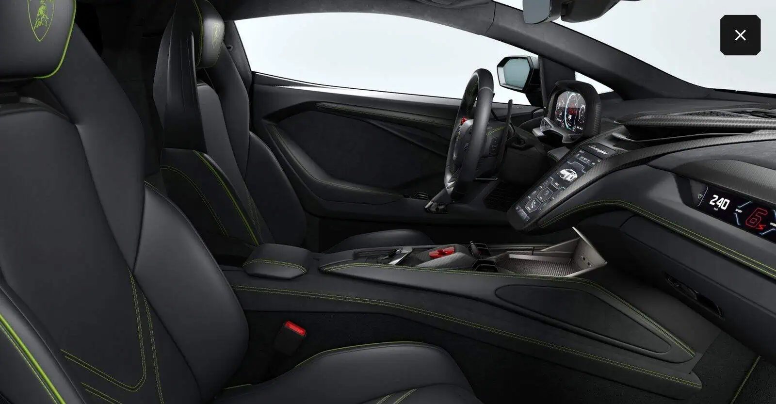 Lamborghini Revuelto mieten in Frankfurt am Main Innenraum