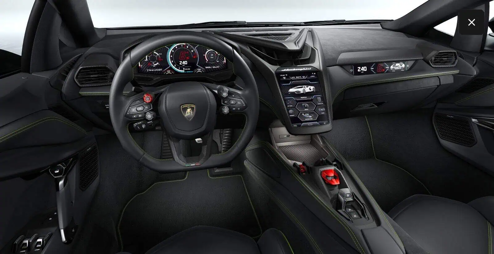 Lamborghini Revuelto mieten in Frankfurt am Main cockpit