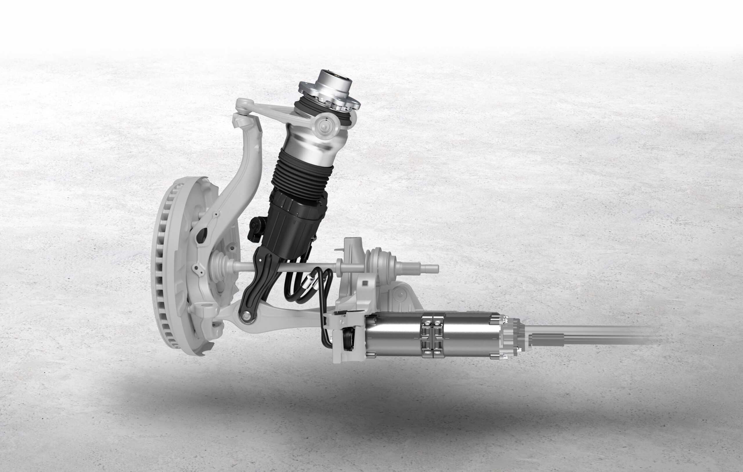 Taycan Turbo S – Active Ride-Feder-Dämpfer System (Bild: Porsche)