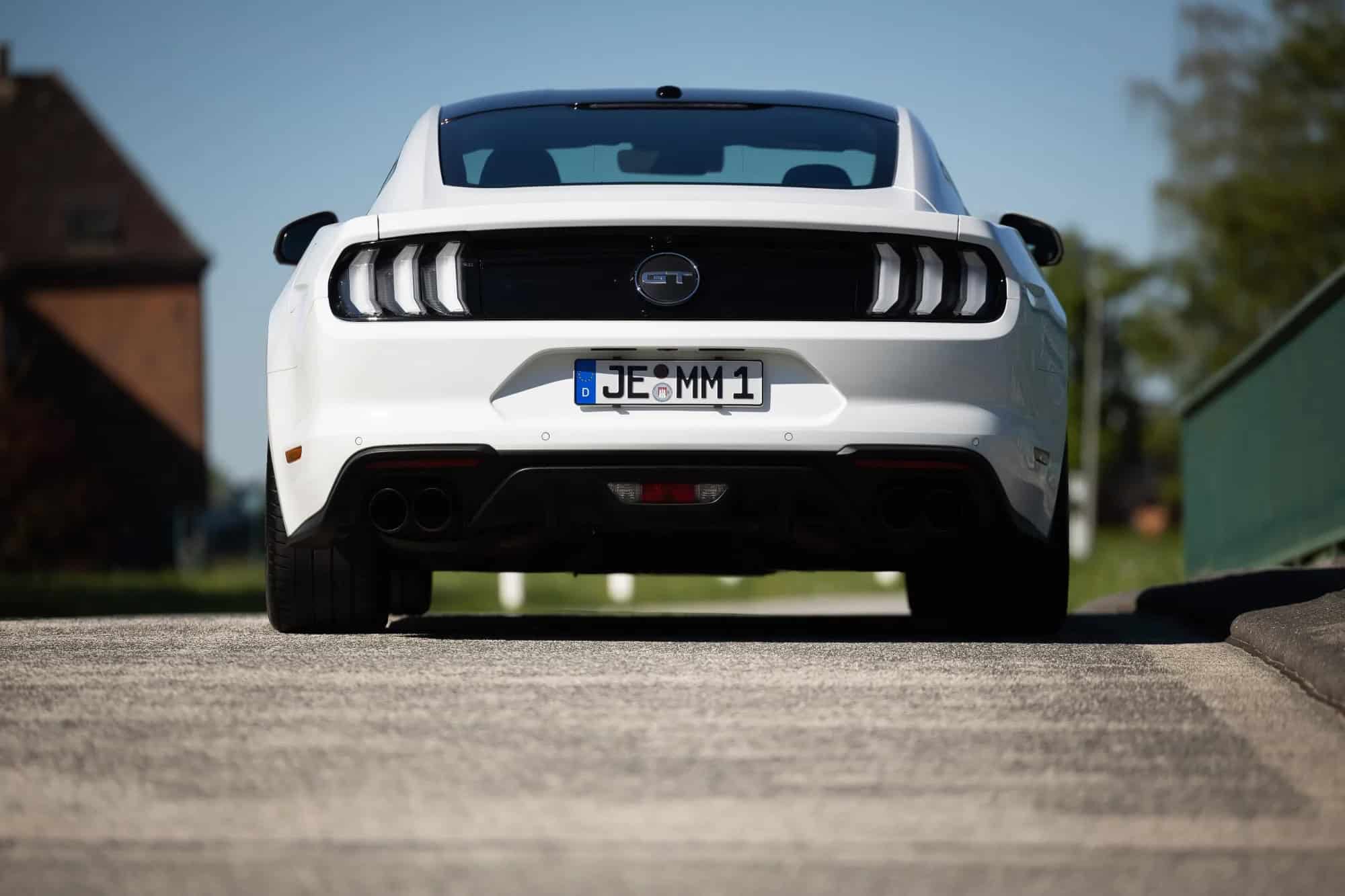 Heckansicht vom Ford Mustang GT in Hamburg