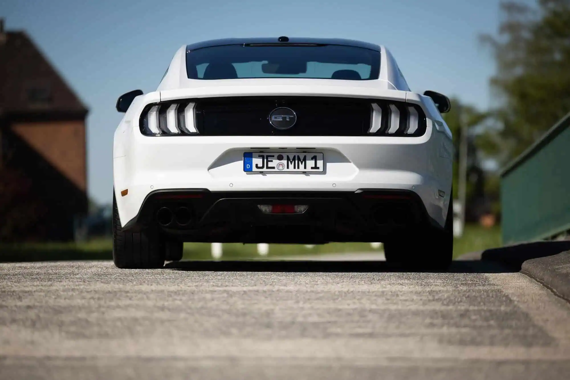 Heckansicht vom Ford Mustang GT in Hamburg